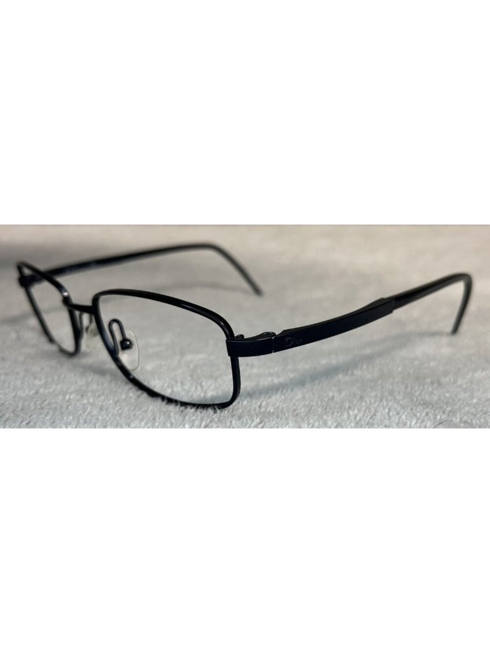 Vintage Christian Dior 3608 90V Slim Metal Black Eyeglasses Frames 50-16-135